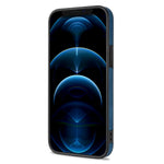 N.BEKUS Phone Case for iPhone 12 Pro Max 6.7 inch, RFID Blocking Vertical Card Holder Kickstand PU Leather+TPU Anti-scratch Phone Back Cover