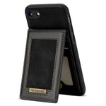 N.BEKUS For iPhone 8  /  7  /  SE (2020)  /  SE (2022) PU Leather+TPU Cell Phone Shell RFID Blocking Vertical Card Holder Kickstand Phone Case