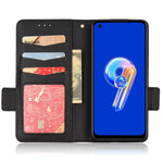 Litchi Texture Magnetic Clasp Phone Case for Asus Zenfone 10 5G / 9 5G PU Leather Foldable Stand Wallet Anti-drop Cover