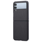 VILI TC-serien til Samsung Galaxy Z Flip4 5G tekstureret læderbelagt PC foldbart cover ridsefast telefonetui