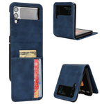 For Samsung Galaxy Z Flip3 5G Separable Design Wallet Phone Case Skin-touch PU Leather Coated PC Card Holder Cover
