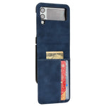 For Samsung Galaxy Z Flip3 5G Separable Design Wallet Phone Case Skin-touch PU Leather Coated PC Card Holder Cover