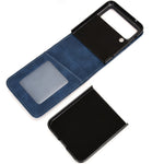 For Samsung Galaxy Z Flip3 5G Separable Design Wallet Phone Case Skin-touch PU Leather Coated PC Card Holder Cover