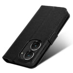 For Asus Zenfone 10 5G / 9 5G Diamond Texture Phone Flip Wallet Case Anti-shock Scratch-resistant PU Leather Cell Phone Cover with Strap
