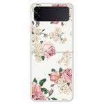 Til Samsung Galaxy Z Flip4 5G Mønstret Telefoncover, Stødsikkert Hårdt PC Bagcover