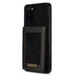 N.BEKUS Anti-fall Phone Case For Samsung Galaxy S20 FE / S20 FE 5G / S20 FE 2022 / S20 Lite, Vertical Card Holder Kickstand PU Leather+TPU RFID Blocking Phone Cover