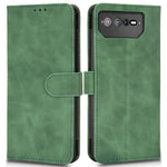 Skin-Touch Feeling Phone Cover for Asus ROG Phone 6 5G, PU Leather Magnetic Clasp Stand Wallet Case