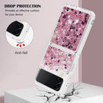For Samsung Galaxy Z Flip4 5GTPU Case Glitter Quicksand Shockproof Phone Back Cover