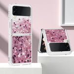 For Samsung Galaxy Z Flip4 5GTPU Case Glitter Quicksand Shockproof Phone Back Cover