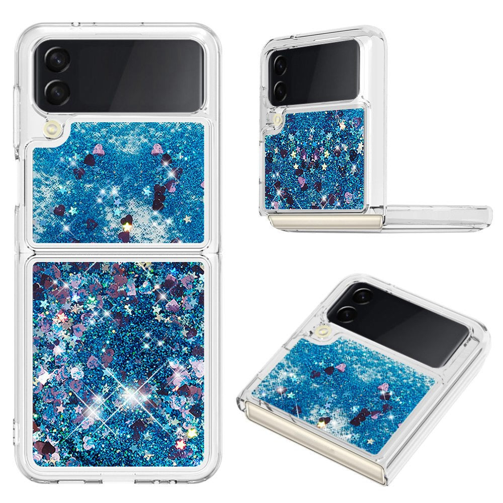 For Samsung Galaxy Z Flip4 5GTPU Case Glitter Quicksand Shockproof Phone Back Cover