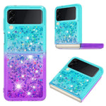 For Samsung Galaxy Z Flip4 5G TPU Case Gradient Quicksand Phone Back Cover