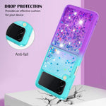 For Samsung Galaxy Z Flip4 5G TPU Case Gradient Quicksand Phone Back Cover
