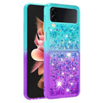 For Samsung Galaxy Z Flip4 5G TPU Case Gradient Quicksand Phone Back Cover