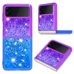 For Samsung Galaxy Z Flip4 5G TPU Case Gradient Quicksand Phone Back Cover