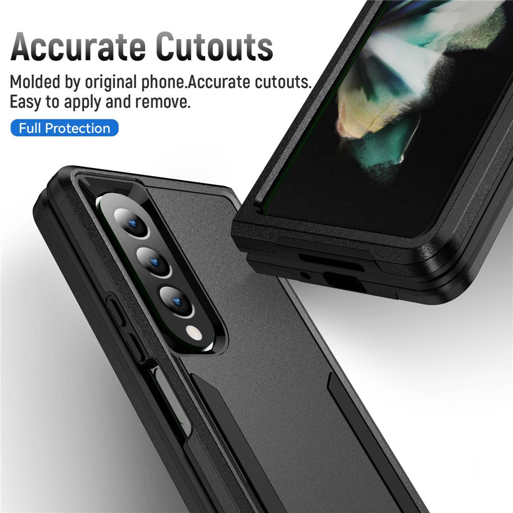 For Samsung Galaxy Z Fold4 5G PC + TPU Dual Layer Protection Cover Anti-drop Phone Case