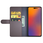 For iPhone 14 Pro Max Case Genuine Split Leather Phone Cover with Wallet Stand