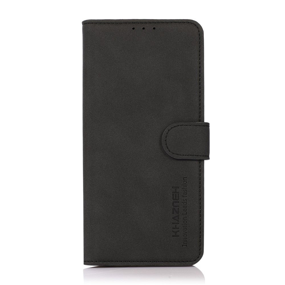 KHAZNEH För Huawei Nova Y90 4G / Enjoy 50 Pro 4G Texturerat PU-lädermobilskal Allroundskyddande Stativ Plånboksfodral