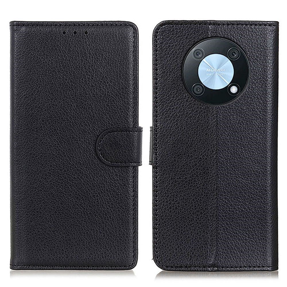For Huawei nova Y90 4G Litchi Texture PU Leather Shockproof Phone Case Wallet Stand Protective Cover