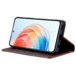 AZNS For Honor X40i 5G Anti-scratch PU Leather Viewing Stand Flip Cover Wallet Magnetic Auto Closing Phone Case
