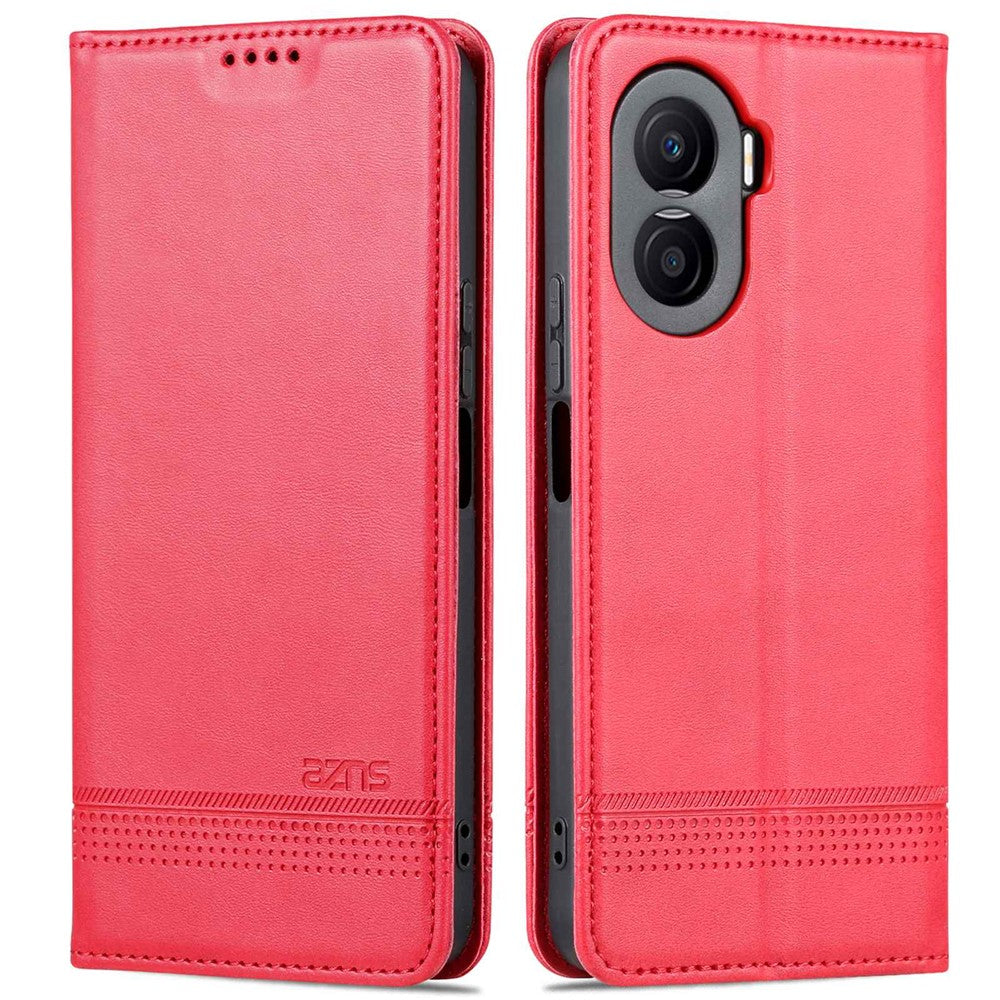AZNS For Honor X40i 5G Anti-scratch PU Leather Viewing Stand Flip Cover Wallet Magnetic Auto Closing Phone Case