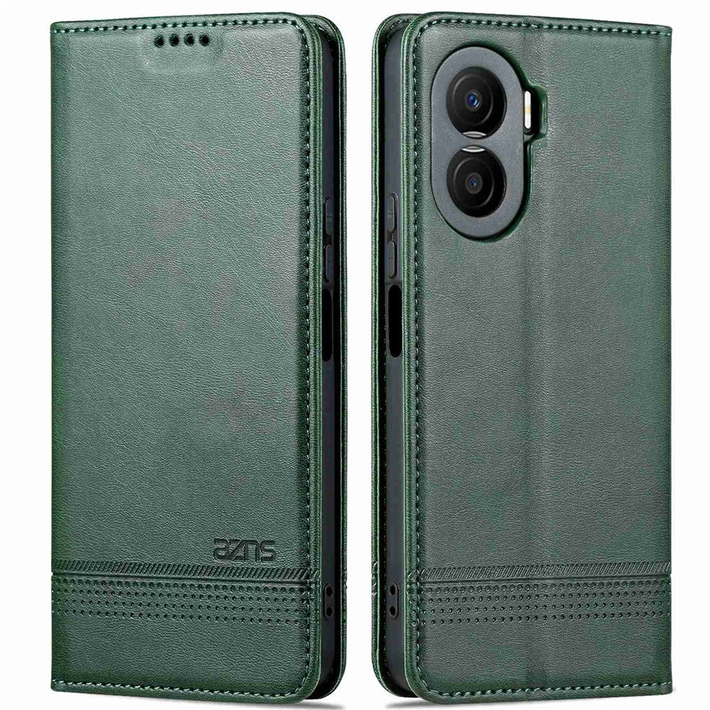 AZNS For Honor X40i 5G Anti-scratch PU Leather Viewing Stand Flip Cover Wallet Magnetic Auto Closing Phone Case