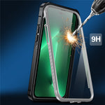 Til iPhone 14 Pro 6,1 tommer Stødsikkert cover Fuld dækning Hård PC + Blød TPU Hybrid Cover med Hærdet Glas Skærmbeskytter