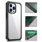 Til iPhone 14 Pro 6,1 tommer Stødsikkert cover Fuld dækning Hård PC + Blød TPU Hybrid Cover med Hærdet Glas Skærmbeskytter