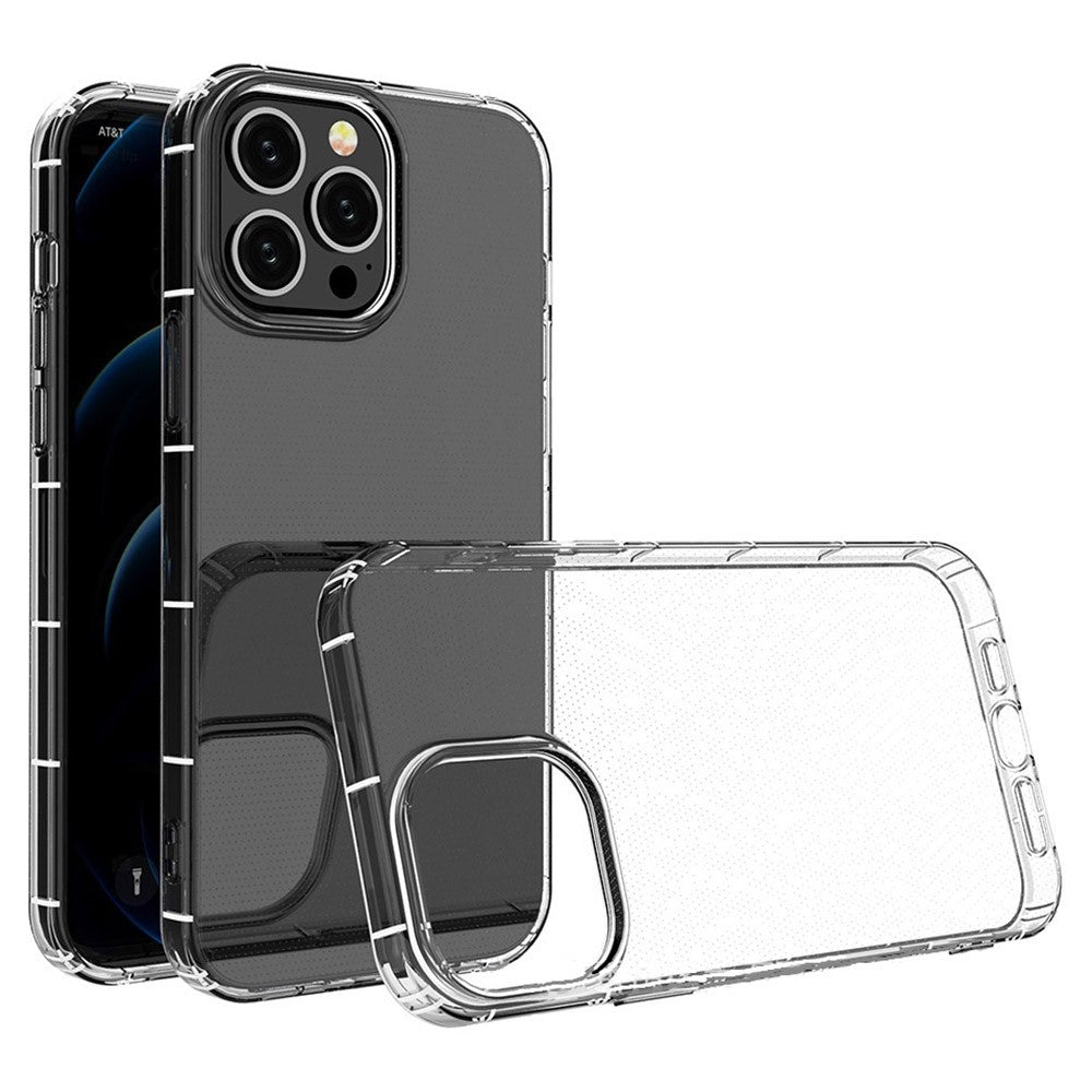 Til iPhone 14 Plus TPU-cover med høj gennemsigtighed og airbag-beskyttelse Klart telefoncover