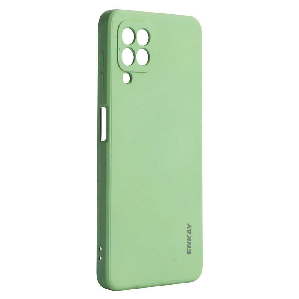ENKAY HAT PRINCE Back Cover For Samsung Galaxy A22 4G (EU Version), Shockproof Silicone Phone Case Straight Edge Precise Cutout Lens Protection Phone Shell