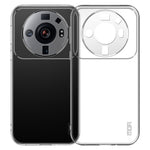 MOFI För Xiaomi 12S Ultra 5G Ultra Slim Anti-fall Flexibelt TPU mobilskal Fallsäkert Transparent Mobilmobil Baksida