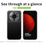 MOFI För Xiaomi 12S Ultra 5G Ultra Slim Anti-fall Flexibelt TPU mobilskal Fallsäkert Transparent Mobilmobil Baksida