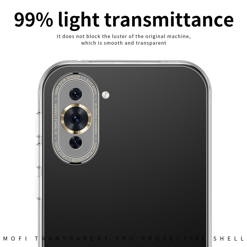 MOFI For Huawei nova 10 Pro 4G Ultra Slim Fexlible TPU Shockproof Phone Case Transparent Mobile Phone Protective Back Cover