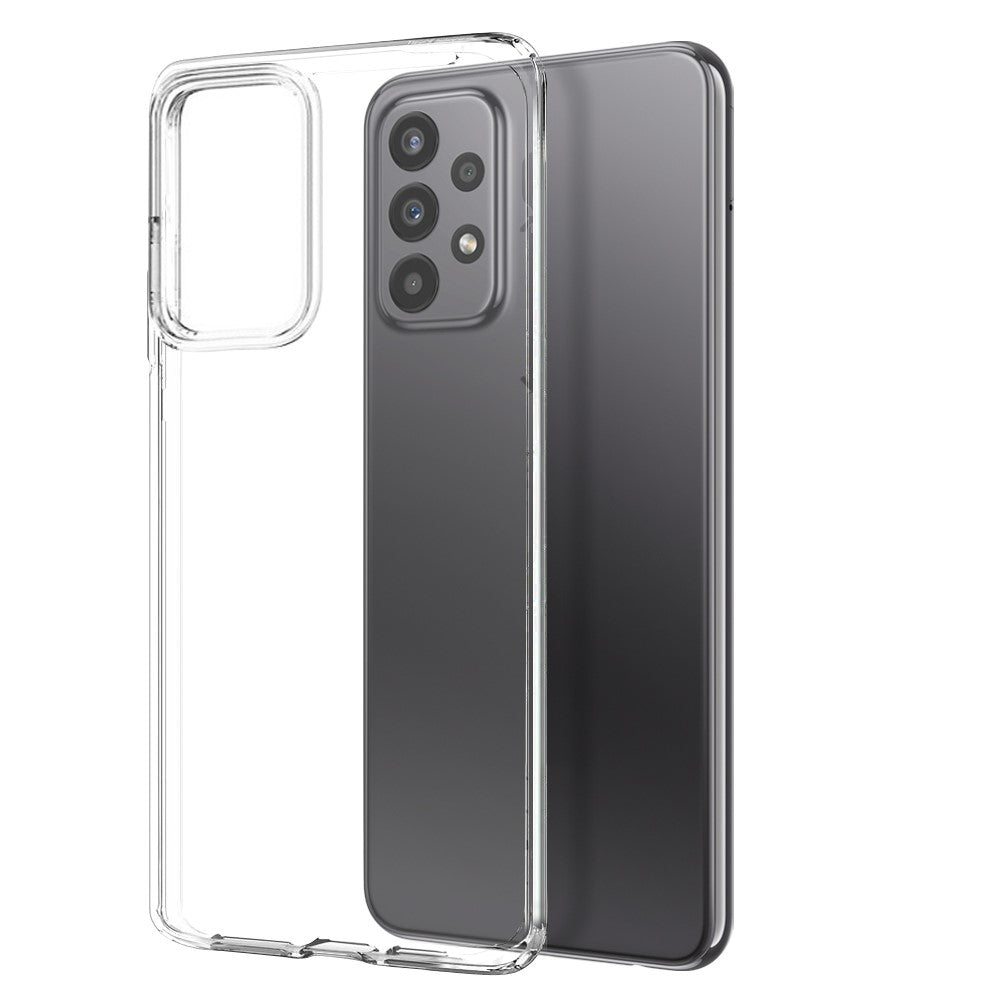 NORTHJO Til Samsung Galaxy A23 5G (global version) / 4G Gennemsigtigt TPU telefoncover med skærmbeskytter i hærdet glas
