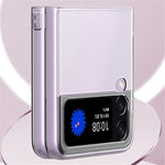 For Samsung Galaxy Z Flip4 5G Transparent Hard PC Anti-scratch Anti-fall Phone Case Cover Folding Shell