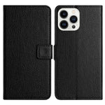 For iPhone 14 Pro Max 6.7 inch Litchi Texture PU Leather Case Stand Wallet Full Protection Phone Cover