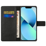 For iPhone 14 Pro Max 6.7 inch Litchi Texture PU Leather Case Stand Wallet Full Protection Phone Cover