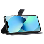 For iPhone 14 Pro Max 6.7 inch Litchi Texture PU Leather Case Stand Wallet Full Protection Phone Cover