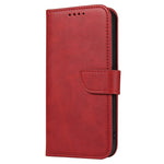 For iPhone 14 6.1 inch Anti-fall Calf Texture Phone Cover PU Leather Mobile Phone Flip Wallet Stand Case with Magnetic Buckle