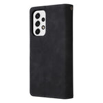 For Samsung Galaxy A53 5G Multiple Card Slots Drop-proof Case Leather Wallet Stand Folio Flip Phone Cover with Zipper Pocket