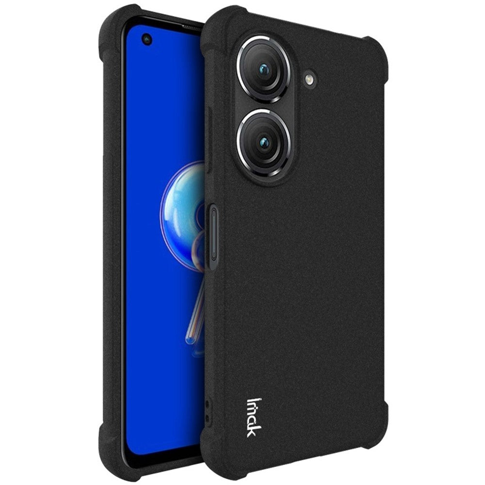 IMAK For Asus Zenfone 9 5G Anti-fingerprint Matte Phone Case Shockproof Airbag TPU Back Cover