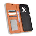 Huawei nova Y90 4G / Enjoy 50 Pro 4G Vintage PU Leather Phone Case Drop-proof Flip Wallet Cover Stand Protective Shell
