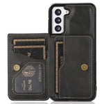 Samsung Galaxy S22+ 5G-mobilcover med kortholderdesign, støttefunktion, PU-læder + TPU, stødbeskyttende cover med støtte og magnetisk bilholder