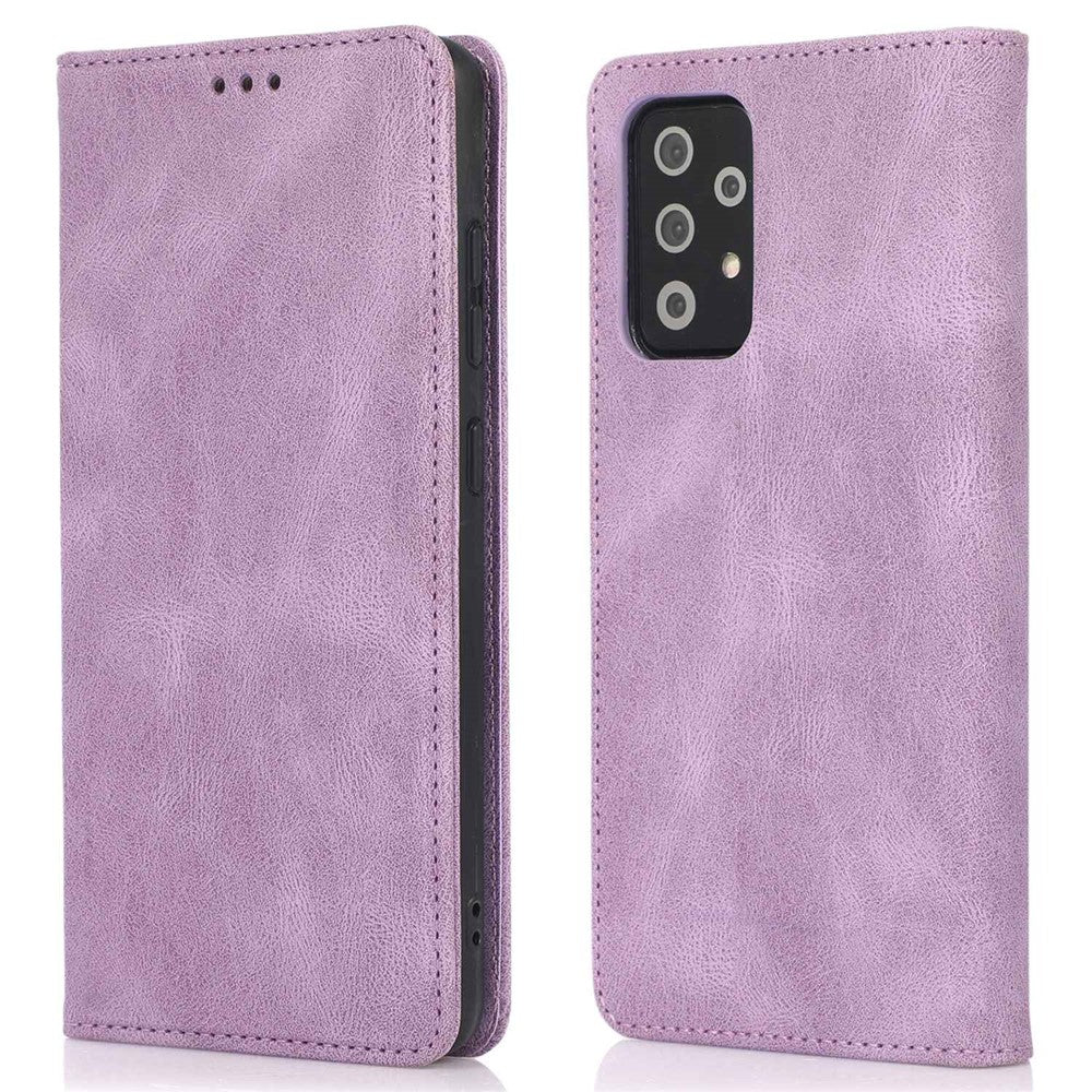 For Samsung Galaxy A32 5G / Galaxy M32 5G PU Leather Wallet Phone Case Magnetic Closure Shockproof Cover with Stand