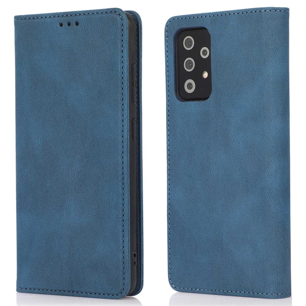 For Samsung Galaxy A32 5G / Galaxy M32 5G PU Leather Wallet Phone Case Magnetic Closure Shockproof Cover with Stand