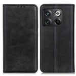 OnePlus 10T 5G / Ace Pro 5G Split Leather Folio Flip Cover Hopfällbart Stativ Magnetiskt Absorberande Plånboksfodral