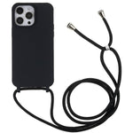 Til iPhone 14 Pro 6,1 tommer integreret TPU telefoncover Ridsefast bagside med justerbar snor