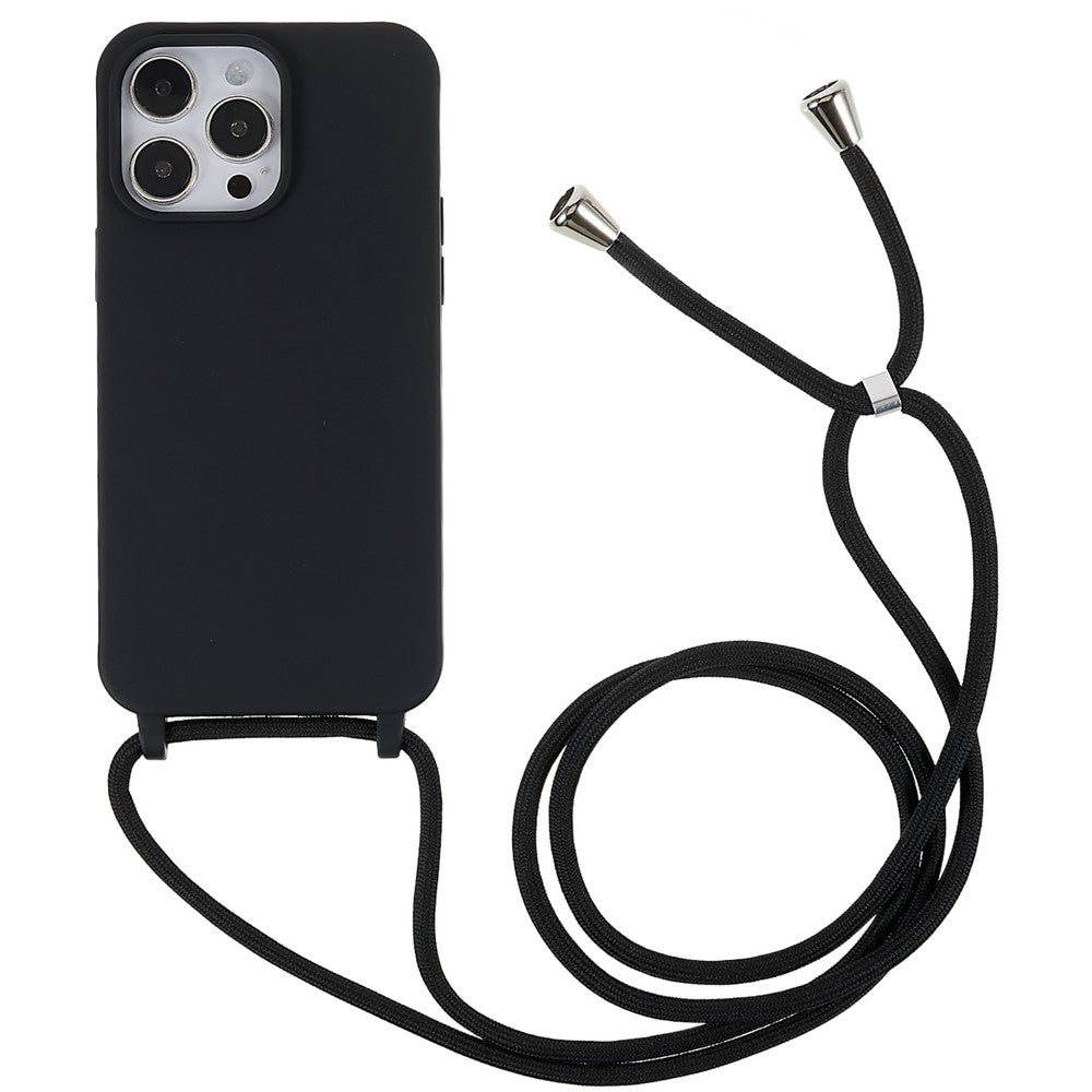 Til iPhone 14 Pro 6,1 tommer integreret TPU telefoncover Ridsefast bagside med justerbar snor