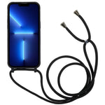 Til iPhone 14 Pro 6,1 tommer integreret TPU telefoncover Ridsefast bagside med justerbar snor