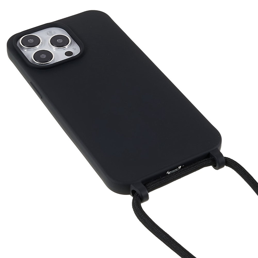 Til iPhone 14 Pro 6,1 tommer integreret TPU telefoncover Ridsefast bagside med justerbar snor