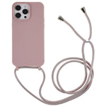 Til iPhone 14 Pro 6,1 tommer integreret TPU telefoncover Ridsefast bagside med justerbar snor